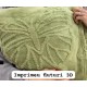Pătura Cocolino 1200gr, 200x230cm, fluturi 3D în relief, VERDE , PC3DP9 Paturi cocolino grofate
