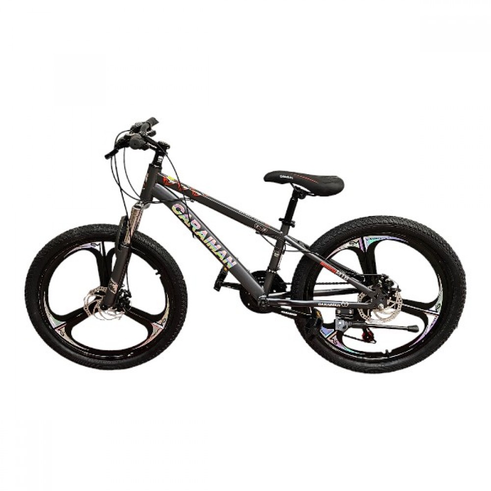 Bicicleta CARAIMAN 24TG, Gri, 24 inch, cu Rotile in 3 Spite, Cadru Otel, Frane pe Disc, 21 Viteze BICICLETE ADULTI Bicicleta CARAIMAN 24TG, Gri, 24 inch, cu Rotile in 3 Spite, Cadru Otel, Frane pe Disc, 21 Viteze BICICLETE ADULTI