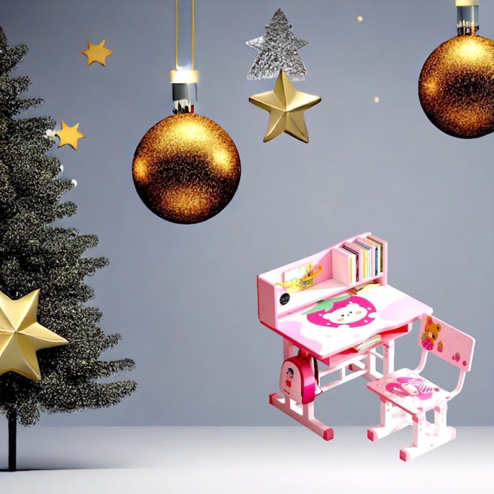 Birou pentru copii, reglabil, Ursulet, dimensiune 70×45 cm B1 BIROURI COPII