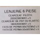 Lenjerie DIN FINET 6 piese, CEARCEAF DE PAT CU ELASTIC, pat dublu, ,  LFE6PP16 Lenjerii din finet 6 piese cu  elastic