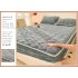 Husa Topper Cocolino Matlasata 160x200cm cu Elastic și Două Fețe de Pernă 50x70cm, model Tricotat , cu bordura HTCI9