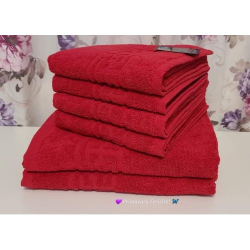 Set mix 6 bucati prosoape MODEL GRECESC  100% bumbac GR6