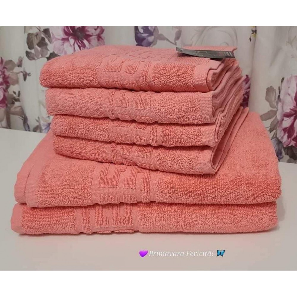 Set mix 6 bucati prosoape MODEL GRECESC  100% bumbac GR10 PROSOAPE