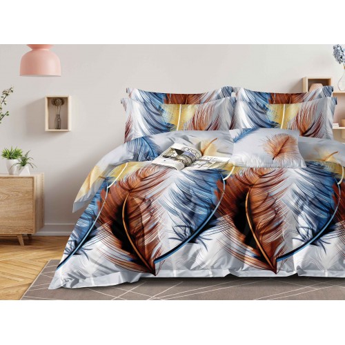 Lenjerie de pat 4 Piese Bumbac finetat OTL56