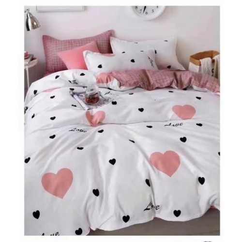 Lenjerie de pat 4 Piese Bumbac finetat OTL59