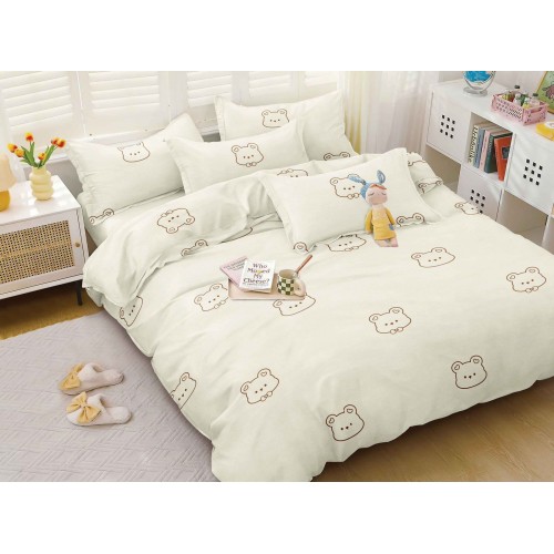Lenjerie de pat 4 Piese Bumbac finetat OTL65