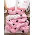Lenjerie de pat 4 Piese Bumbac finetat OTL69