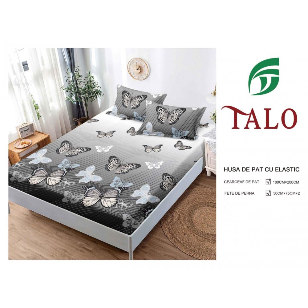 Husa Finet Elastic 180x200 + 2 Fete de perna HFSZ1803 HUSE FINET 180 X 200