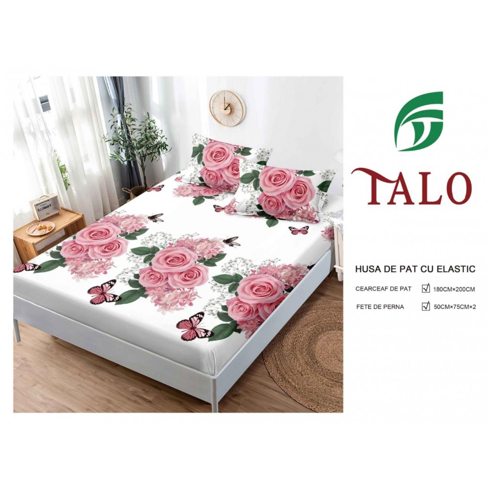 Husa Finet Elastic 180x200 + 2 Fete de perna HFSZ1805 HUSE FINET 180 X 200