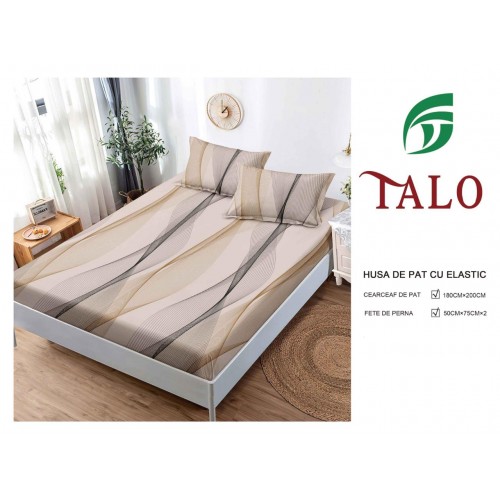 Husa Finet Elastic 180x200 + 2 Fete de perna HFSZ1806