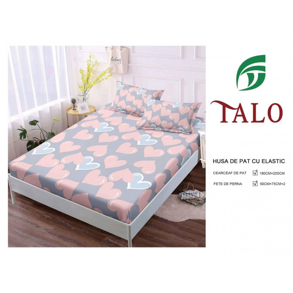 Husa Finet Elastic 180x200 + 2 Fete de perna HFSZ1807 HUSE FINET 180 X 200