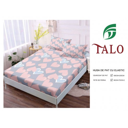 Husa Finet Elastic 180x200 + 2 Fete de perna HFSZ1807