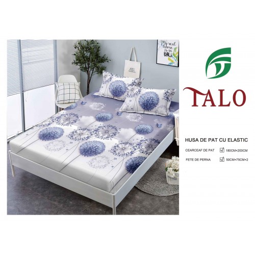 Husa Finet Elastic 180x200 + 2 Fete de perna HFSZ1808