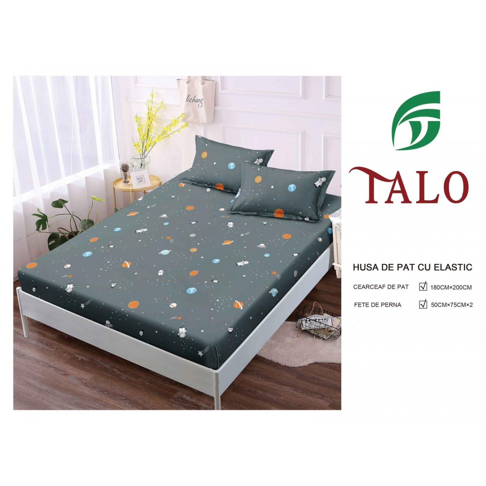 Husa Finet Elastic 180x200 + 2 Fete de perna HFSZ1812 HUSE FINET 180 X 200