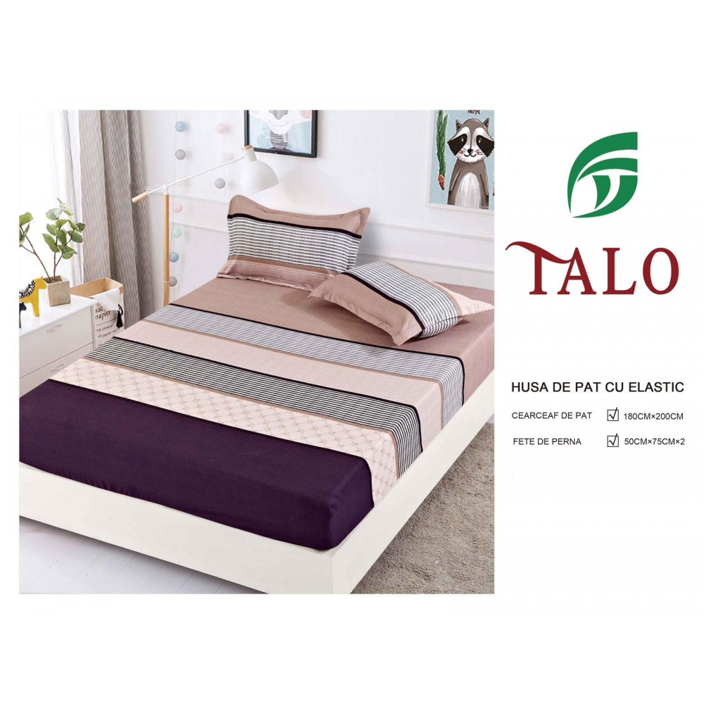 Husa Finet Elastic 180x200 + 2 Fete de perna HFSZ1817 HUSE FINET 180 X 200