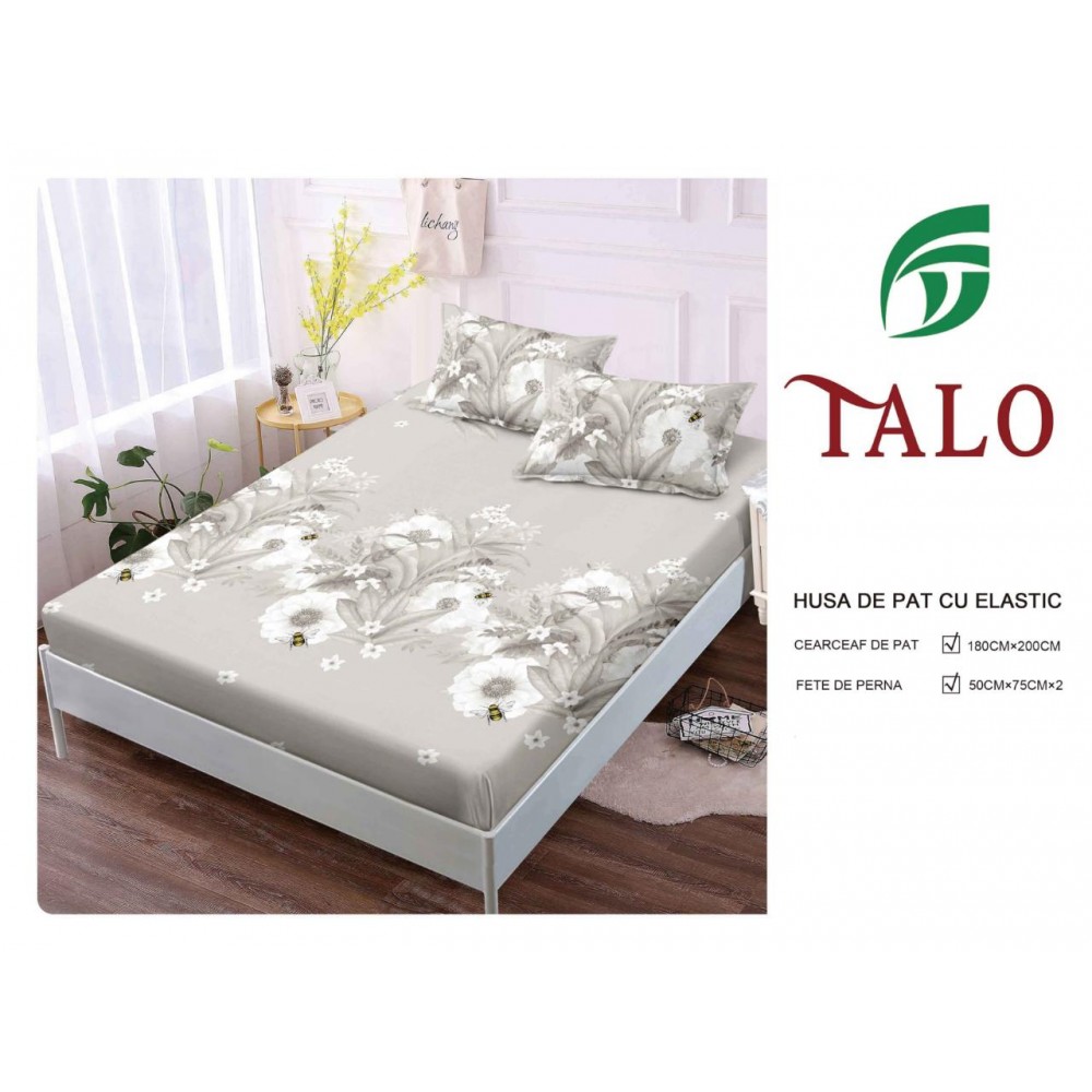 Husa Finet Elastic 180x200 + 2 Fete de perna HFSZ1819 HUSE FINET 180 X 200