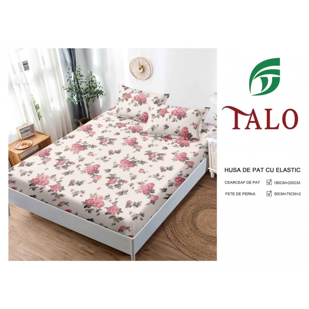 Husa Finet Elastic 180x200 + 2 Fete de perna HFSZ1821 HUSE FINET 180 X 200