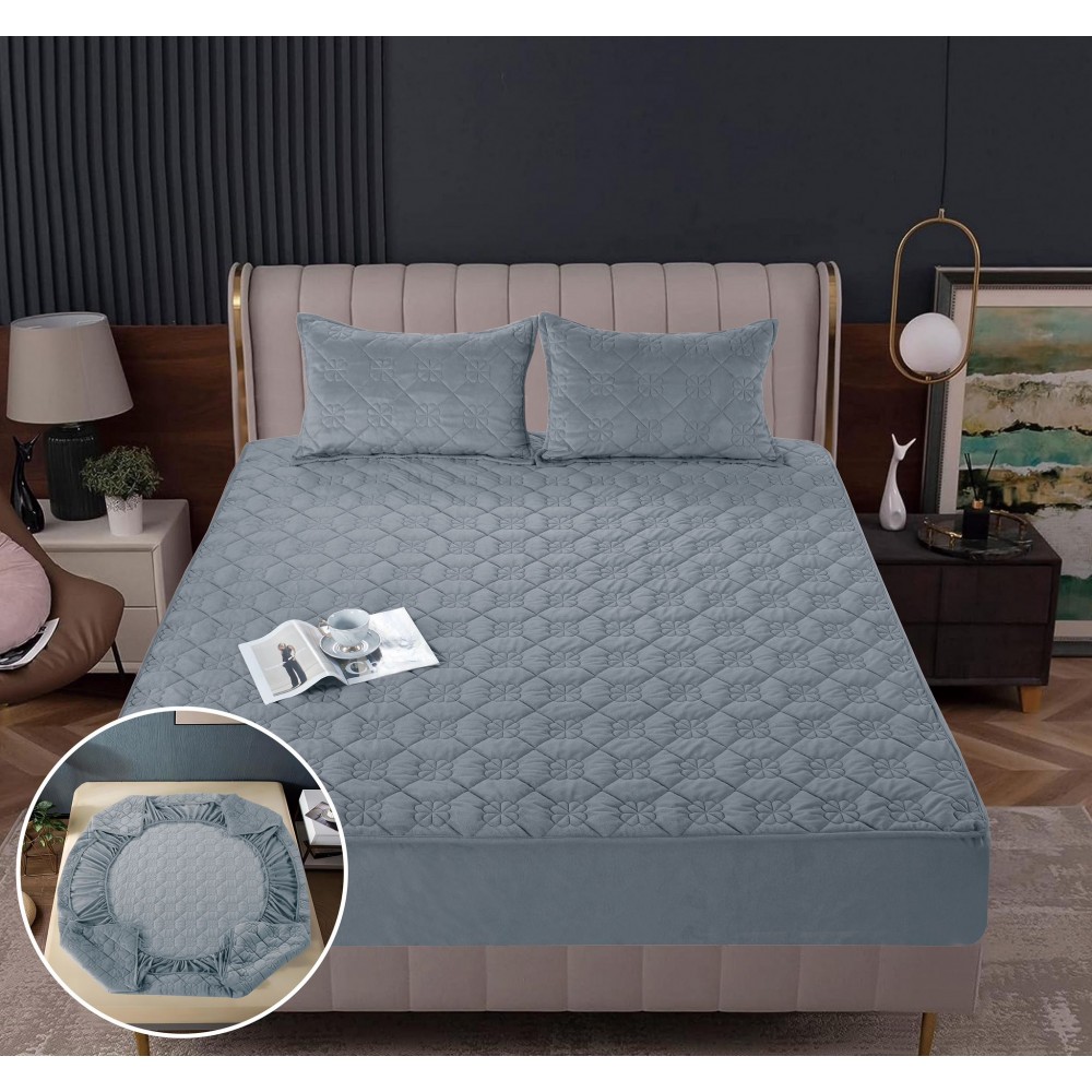 Huse/Topper pentru saltea cu elastic 180x200, HTS2 Huse catifea TOPPER pt saltea cu elastic 180x200
