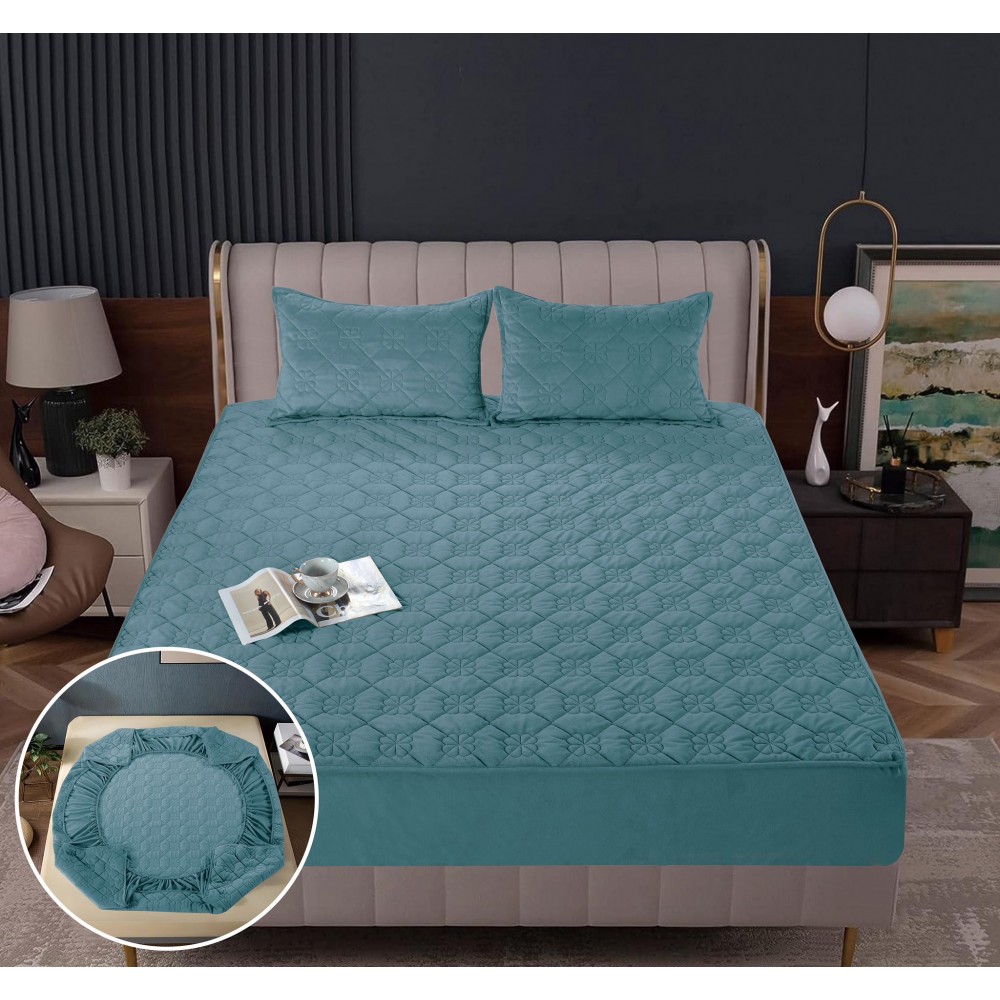 Huse/Topper pentru saltea cu elastic 180x200, HTS4 Huse catifea TOPPER pt saltea cu elastic 180x200