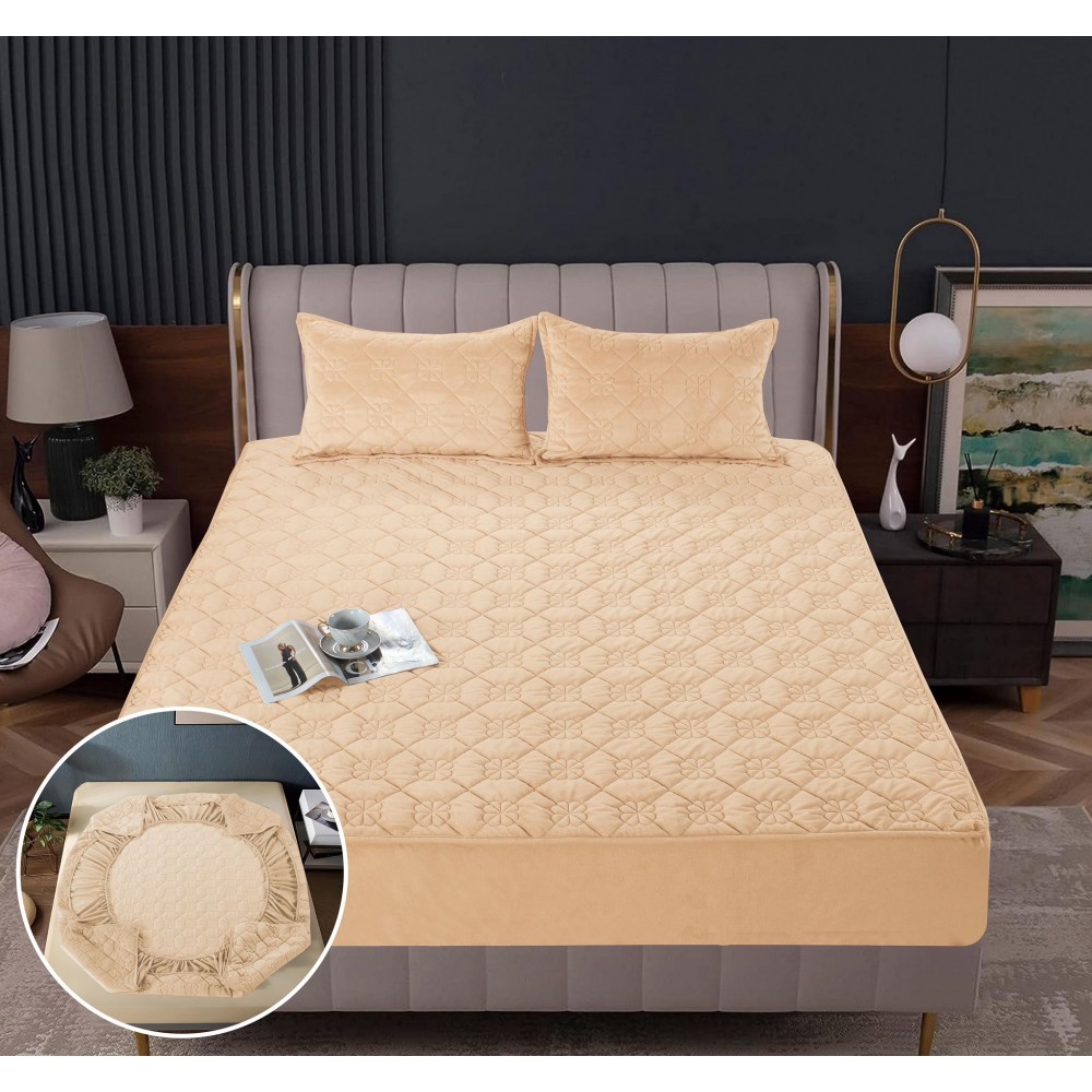 Huse/Topper pentru saltea cu elastic 180x200, HTS6 Huse catifea TOPPER pt saltea cu elastic 180x200