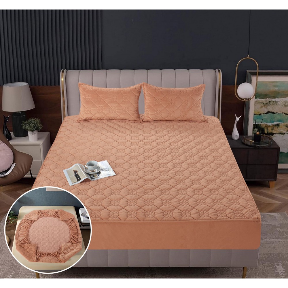 Huse/Topper pentru saltea cu elastic 180x200, HTS10 Huse catifea TOPPER pt saltea cu elastic 180x200