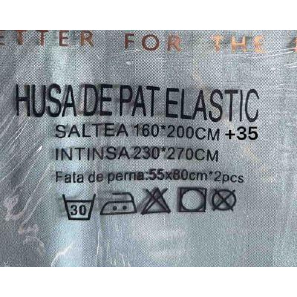 Husa de Pat cu Elastic - Damasc - Saltea 180x200 - Pat 2 Persoane JD11 Huse damasc