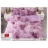 Set Lenjerie De Pat Pufoasa FLUFFY 6 piese, pat dublu,LILA DEGRADE, EL-006