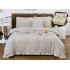 Set lenjerie finet , 6 piese , CU ELASTIC ,pentru pat dublu cu volanas LFVPK3