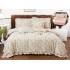 Set lenjerie finet , 6 piese , CU ELASTIC ,pentru pat dublu cu volanas LFVPK4