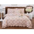 Set lenjerie BUMBAC-finet , 6 piese , CU ELASTIC ,pentru pat dublu cu volanas LFVPK14