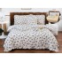 Set lenjerie BUMBAC-finet , 6 piese , CU ELASTIC ,pentru pat dublu cu volanas LFVPK17