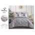 Set Lenjerie pliuu uni 6 piese  bumbac finet delux pat dubluu cu elastic  LC6PPLE3