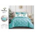 Set Lenjerie pliuu uni 6 piese  bumbac finet delux pat dubluu cu elastic  LC6PPLE4