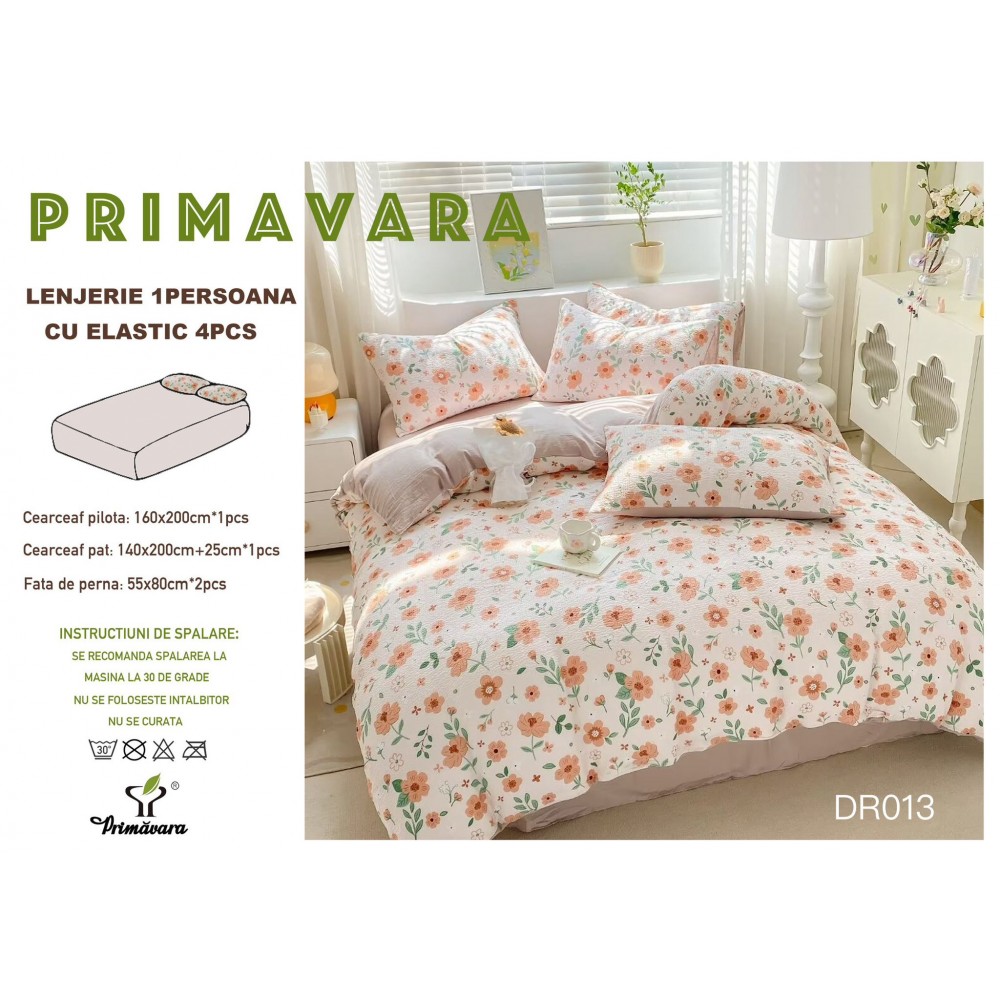 Lenjerie  4 piese finet creponat LCC1P5 LENJERII DIN FINET 4 PIESE  CREPONAT  / PRIMAVARA