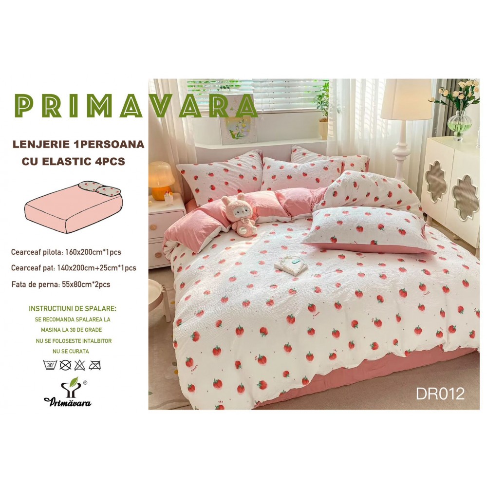 Lenjerie  4 piese finet creponat LCC1P6 LENJERII DIN FINET 4 PIESE  CREPONAT  / PRIMAVARA