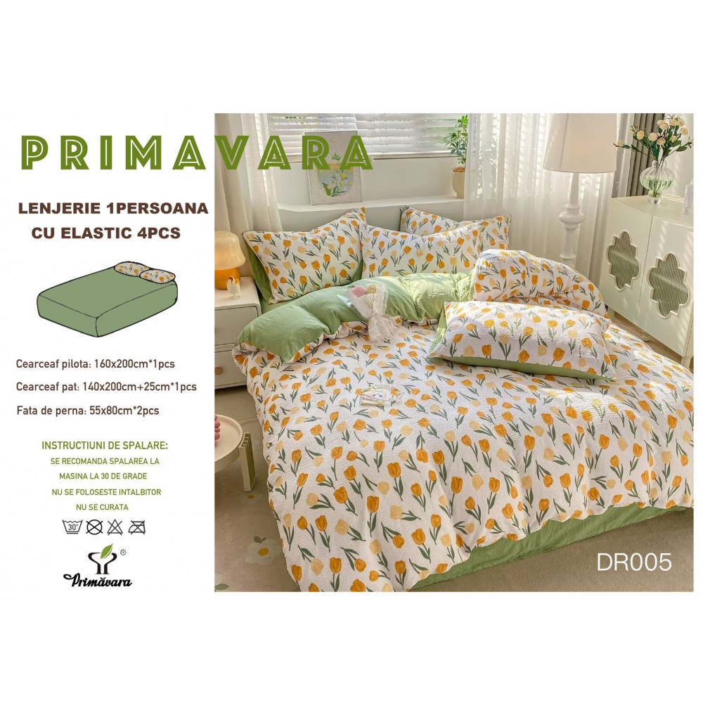 Lenjerie  4 piese finet creponat LCC1P9 LENJERII DIN FINET 4 PIESE  CREPONAT  / PRIMAVARA