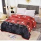 Pătură catifelată cocolino-MATERIAL GROS pentru pat dublu PJCC9 Pături cocolino groase cu motive craciun