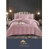 Lenjerie de pat, 2 persoane, damasc, 6 piese, cu elastic, UniDeluxe LDJ6PE16