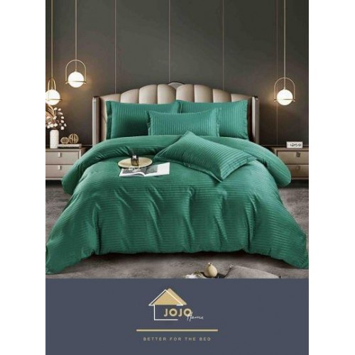 Lenjerie de pat, 1 persoana, damasc, 4 piese, UniDeluxe LD1PJ1