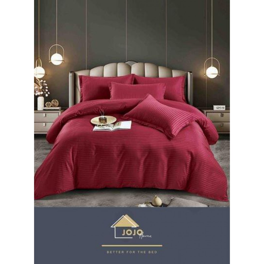 Lenjerie de pat, 1 persoana, damasc, 4 piese, UniDeluxe LD1PJ14 LENJERII DIN DAMASC 4 PIESE 1 PERSOANA