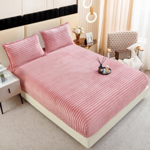 Husa de pat cu elastic COCOLINO DIN BLANA  ARTIFICIALA DE IEPURE + 2 fete de perna HCIY17