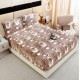 Husa de pat cu elastic COCOLINO DIN BLANA  ARTIFICIALA DE IEPURE + 2 fete de perna HCIY20 Huse cocolino