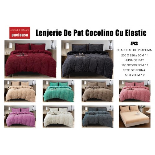 Lenjerie Cocolino ,4 piese cu elastic , LCCPE17
