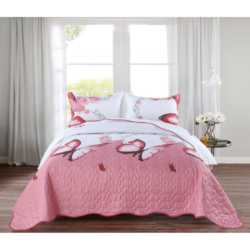 Cuvertură cu model, 3 piese, 220x240 cm, CS01 Cuverturi matlasate 3 piese