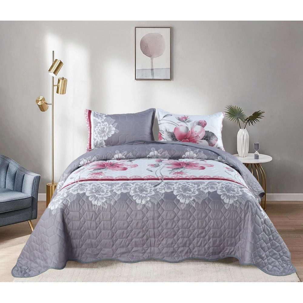Cuvertură cu model, 3 piese, 220x240 cm, CS10 Cuverturi matlasate 3 piese