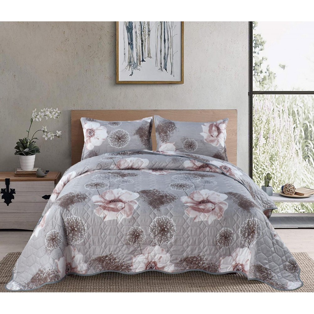 Cuvertură cu model, 3 piese, 220x240 cm, CS11 Cuverturi matlasate 3 piese