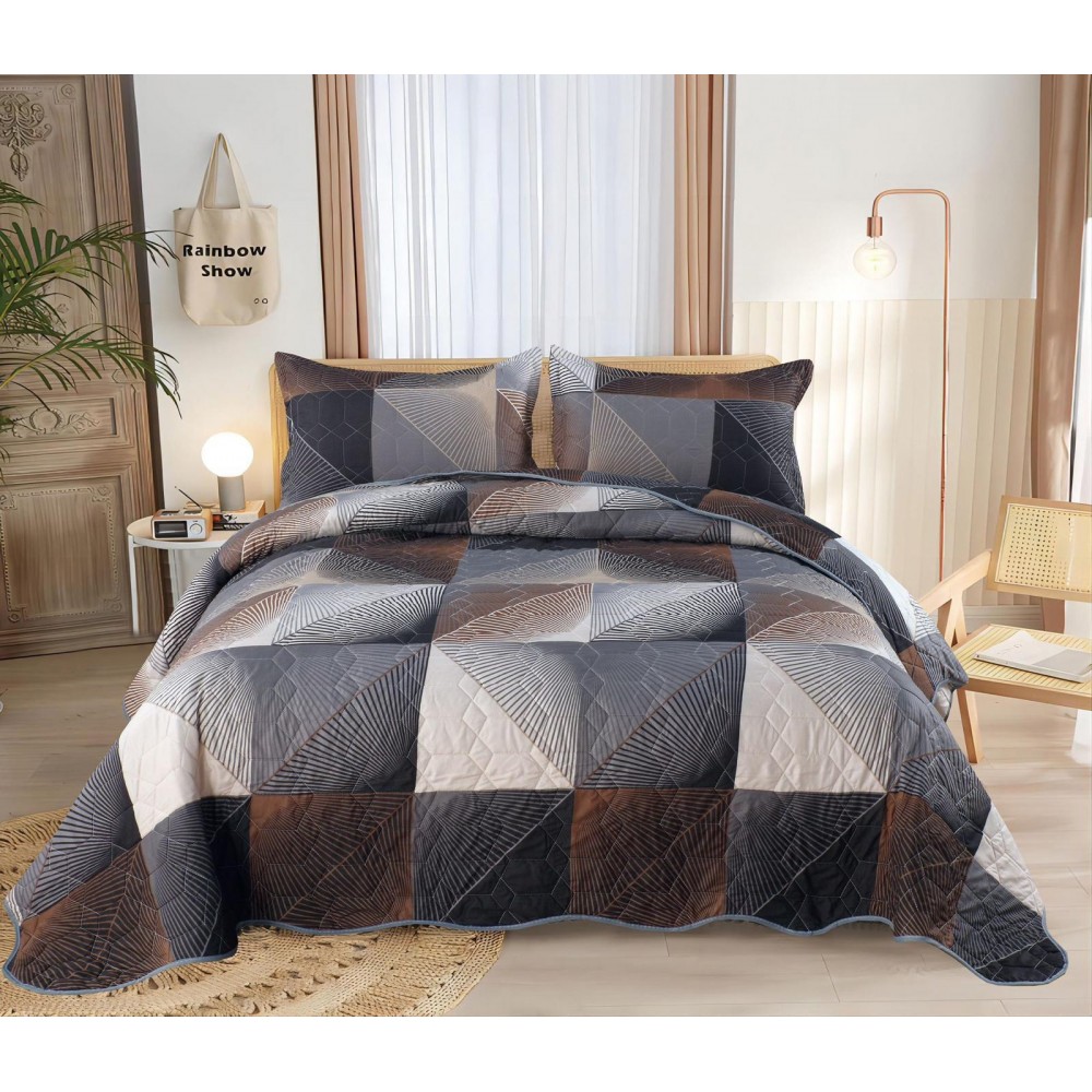 Cuvertură cu model, 3 piese, 220x240 cm, CS18 Cuverturi matlasate 3 piese
