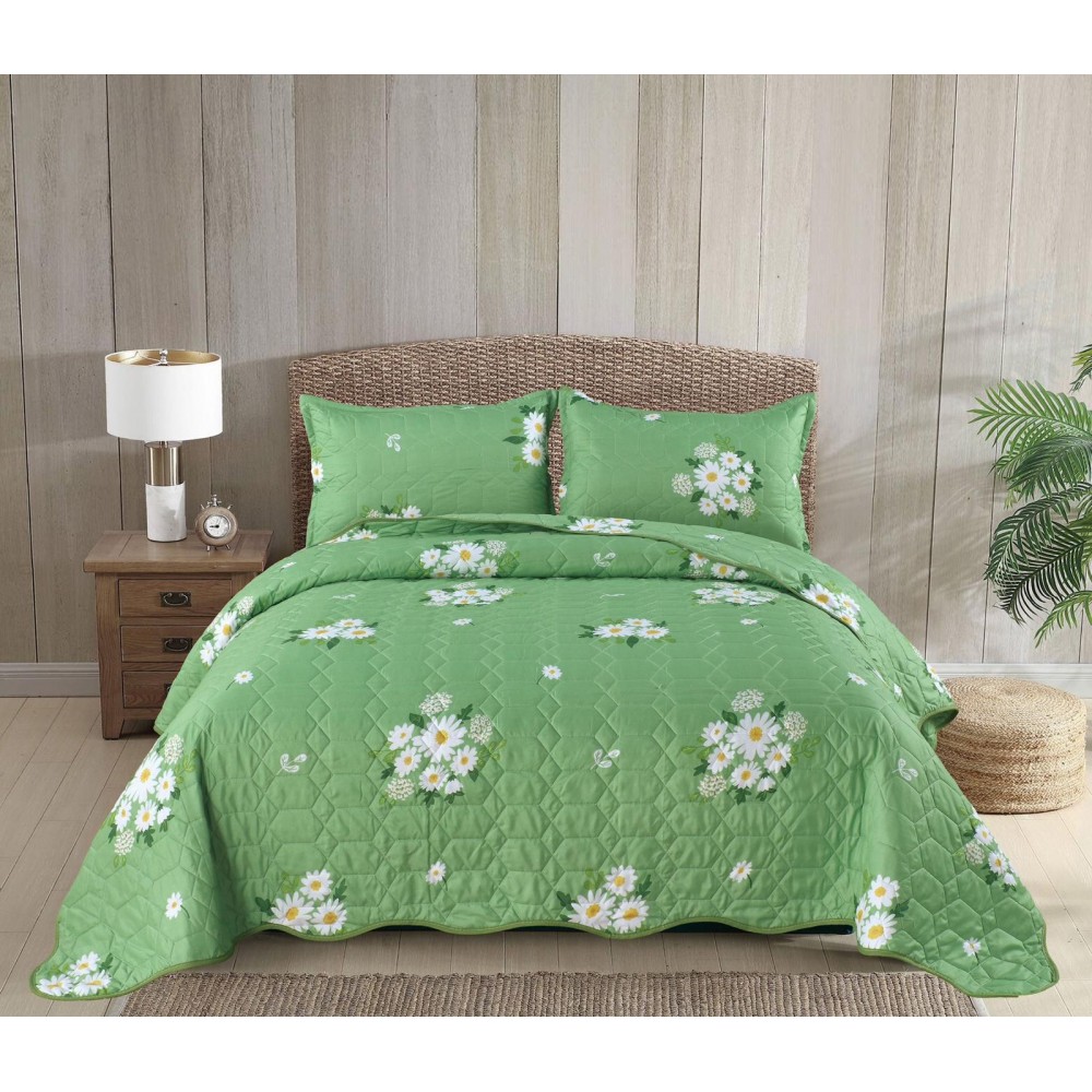 Cuvertură cu model, 3 piese, 220x240 cm, CS22 Cuverturi matlasate 3 piese