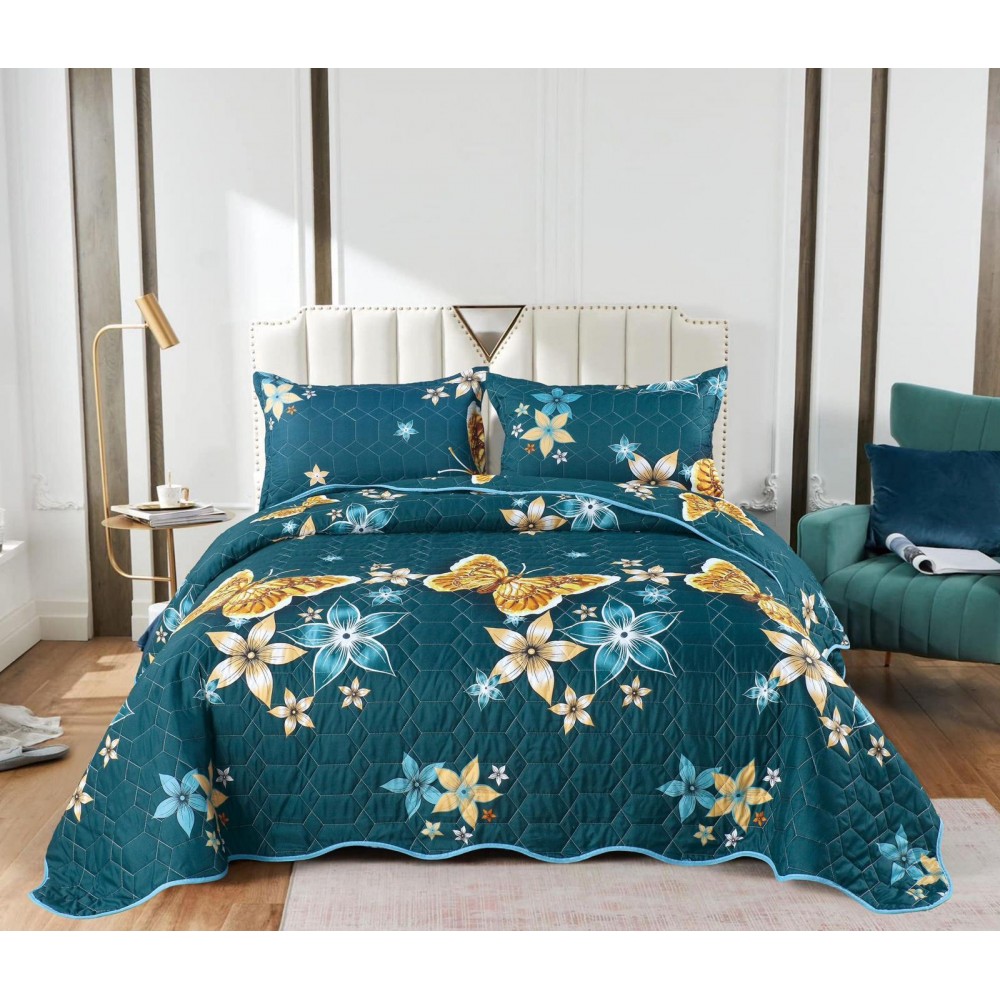 Cuvertură cu model, 3 piese, 220x240 cm, CS29 Cuverturi matlasate 3 piese