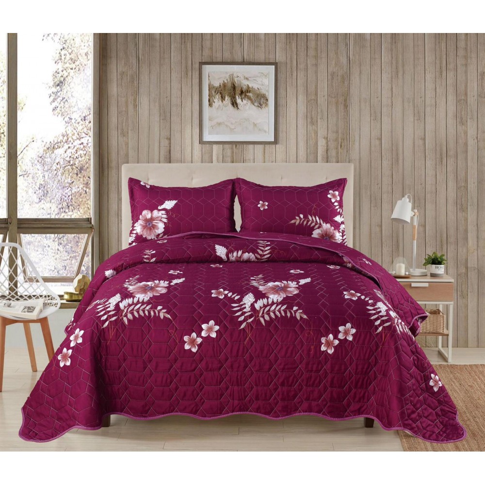 Cuvertură cu model, 3 piese, 220x240 cm, CS32 Cuverturi matlasate 3 piese